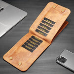 Load image into Gallery viewer, Capa para telemóvel em pele PU com clipe para cinto