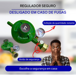 Load image into Gallery viewer, Regulador de gás inteligente / Dispositivo de segurança com manómetro
