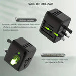 Load image into Gallery viewer, Adaptador de viagem universal 2025 – USB Type-C PD sn
